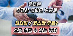 휴대폰 무제한 데이터 요금제를 선택할 때 유의사항